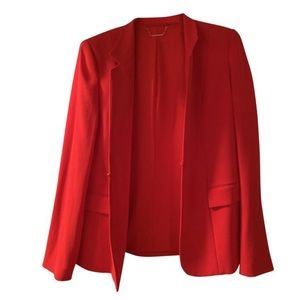 Elie Tahari Red Blazer size 6